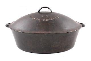Wagner Ware Cast Iron Large No. 9 Oval Roaster