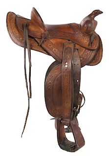 Jack Connolly Livingston, MT Custom Saddle c.1929-