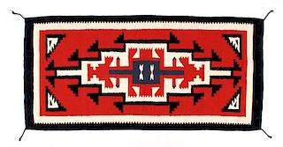 Navajo Native American Genado Pattern Wool Rug