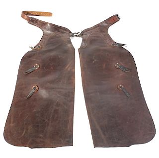George Lawrence Western Leather Cowboy Chaps