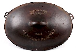 Wagner Ware Cast Iron Large No. 7 Oval Roaster