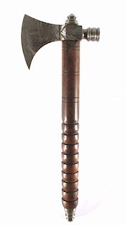 Contemporary Damascus Steel Pipe Tomahawk