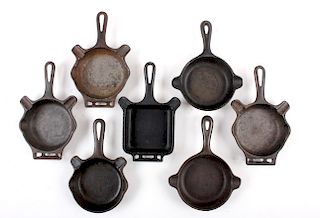 Collection Of Griswold / Wagner Cast Iron Ashtrays