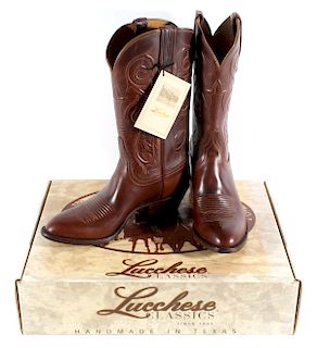 NIB Genuine Leather Lucchese Classics Cowboy Boots