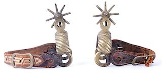 Antique Mexican Charro Brass Spurs