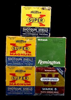 Antique 12ga Shotgun Shell Box Collection (5)