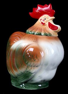 Vintage Sierra Vista Pottery Rooster Cookie Jar