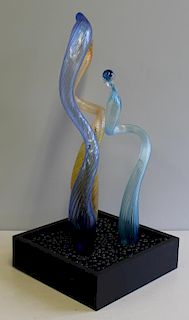 UNSIGNED Murano Style Glass Art Glass