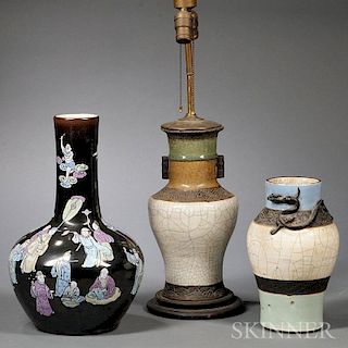 Two Vases and a Lamp