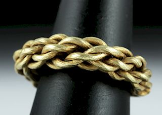 Viking 16K Gold Twisted Ring - 11.7 grams