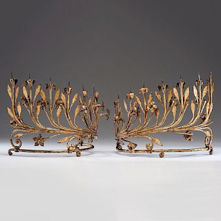 Baroque-style Pricket Candle Holders