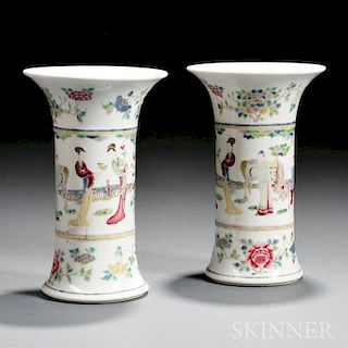 Pair of Gu-shape Vases