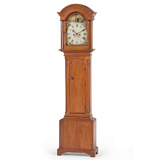 English Tall Case Clock, Signed John Hocken