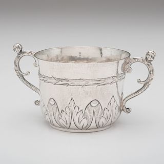 English Silver Caudle Cup