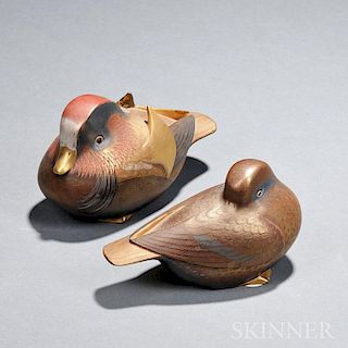 Pair of Ceramic Mandarin Ducks