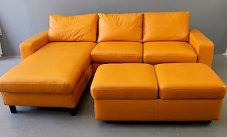 Ekornes "Paloma" Leather Sofa