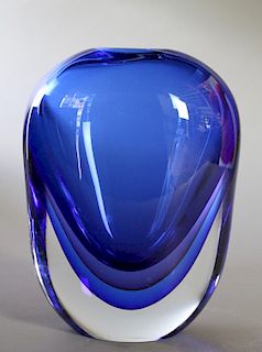 Murano Glass Sommerso Vase