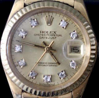 Lady's 18K Rolex with Oyster Perpetual