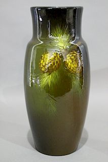 Large 15" Owens Pottery "Utopian" Vase