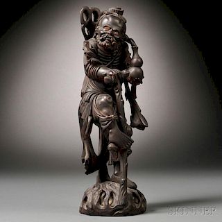 Wood Figure of a Luohan