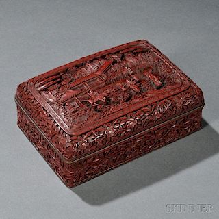 Cinnabar-style Covered Box