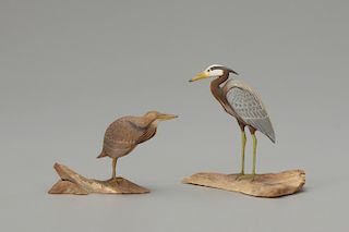 Miniature Heron and Bittern, Harold N. Gibbs (1886-1970)