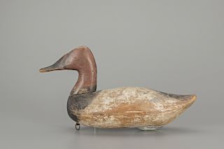 High-Head Canvasback Drake, James A. "Jim" Currier (1886-1969)