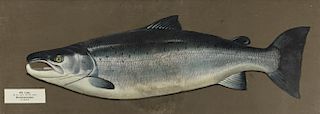 Atlantic Salmon Effigy, Dhuie Tully (1862-1950)