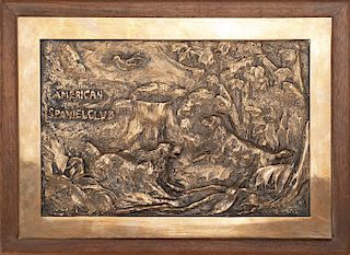 American Spaniel Club Bronze Relief, William Mackarness