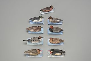 Nine Miniature Ducks, Davison B. Hawthorne (1924-2018)
