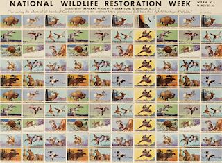 Three Wildlife Stamp Works National Wildlife Restoration Week