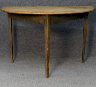 DEMI LUNE COUNTRY HEPPLEWHITE TABLE