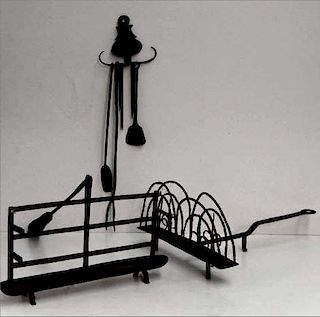 EARLY IRON INC. SKEWERS, TOASTER, BIRD GRILL,