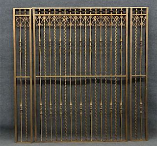 BRONZE DIVIDER FROM BANK BUILDING 6'5" TALL
