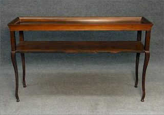 CHINESE CONSOLE TABLE , ROSEWOOD W/ TRAY TOP