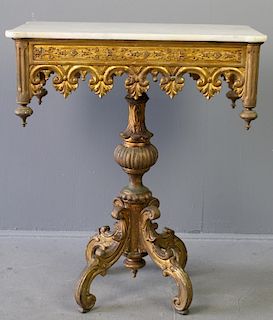 Rococo or George III Gilt Wood Table