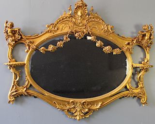 Formal Gold Leaf Mirror