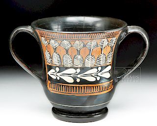 Greek Attic Blackware Sessile Kantharos
