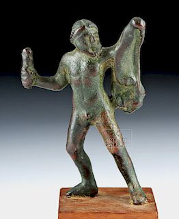 Roman Bronze Statuette of Hercules