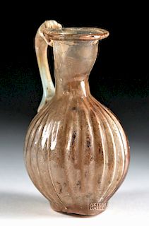 Roman Aubergine Glass Pitcher - Sidonian