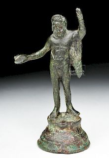 Roman Bronze Statuette of Hercules