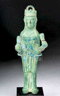 Byzantine Bronze Empress Weight w/ Crown