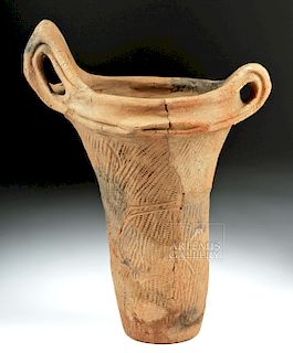 Ancient Japanese Jomon Pottery Vessel w/ TL Test