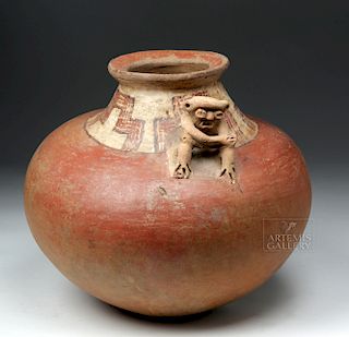 Large Costa Rican Pottery Effigy Vessel