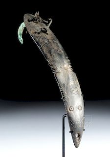 Ancient Northwest Coast Ivory & Copper Fishing Lure