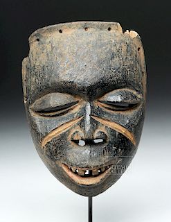 Early 20th C. African Yoruba Wood Egungun Face Mask