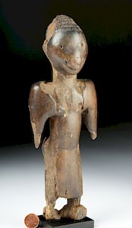 Early 20th C. African Yoruba Wooden Figure, ex-Arnovick