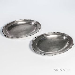 Two George III Sterling Silver Platters