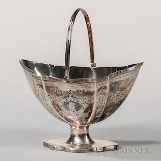 George III Sterling Silver Sugar Basket