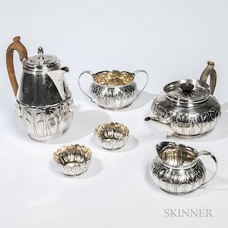 Six-piece George III Sterling Silver Tea and Coffee Service